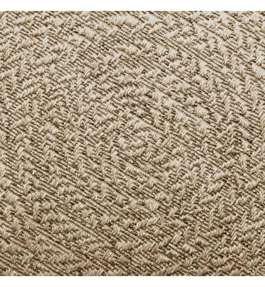 Tapis ZIZUR beige 160x230 cm aspect de jute intérieur extérieur