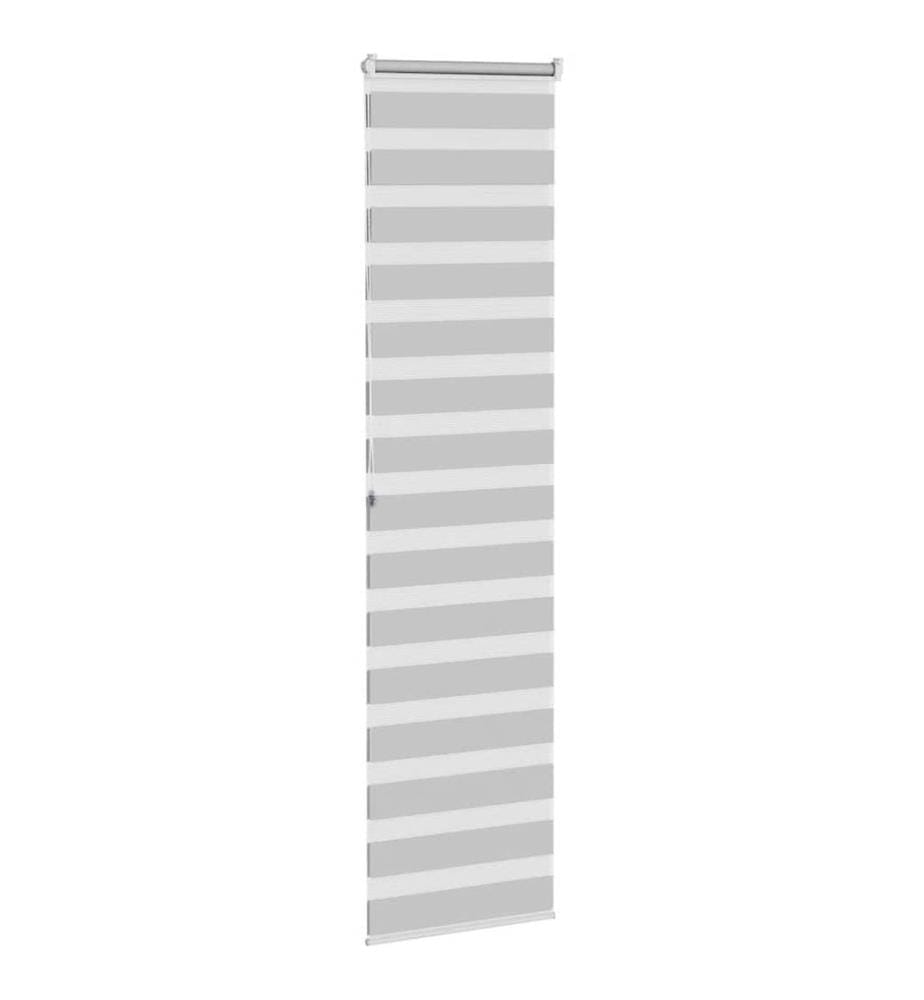 Doppelrollo Hellgrau 55x200 cm Stoffbreite 50,9 cm Polyester