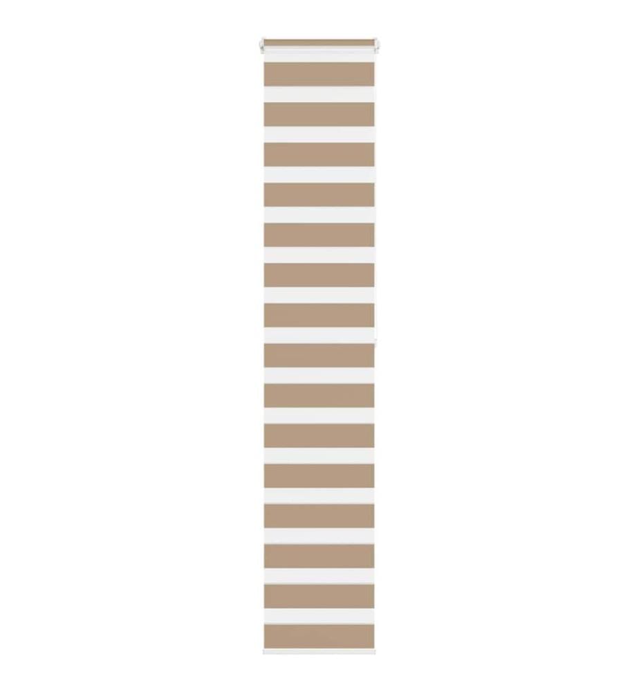 Doppelrollo Sandbraun 40x200 cm Stoffbreite 35,9 cm Polyester