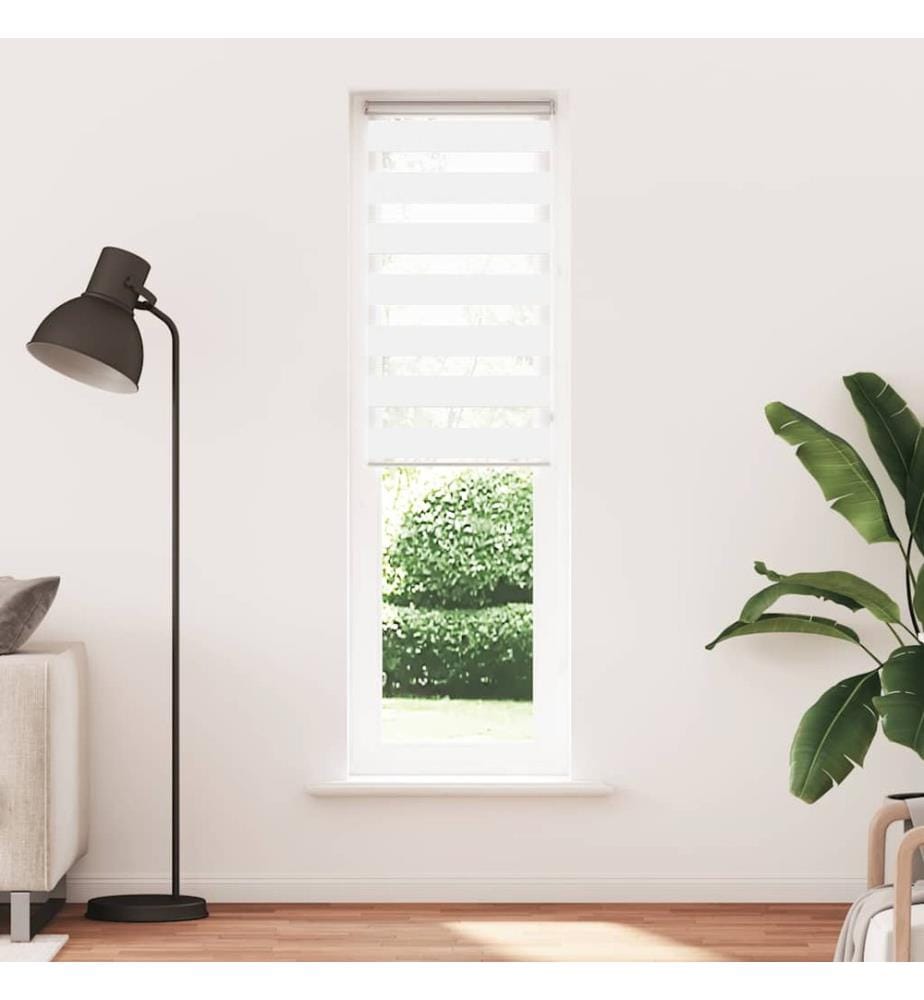 Doppelrollo Weiss 60x200 cm Stoffbreite 55,9 cm Polyester