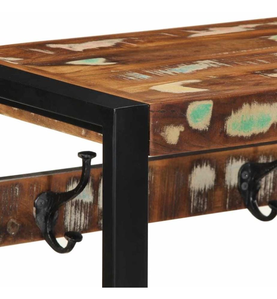 Garderobe Mehrfarbig 80x35x35 cm Altholz Massiv