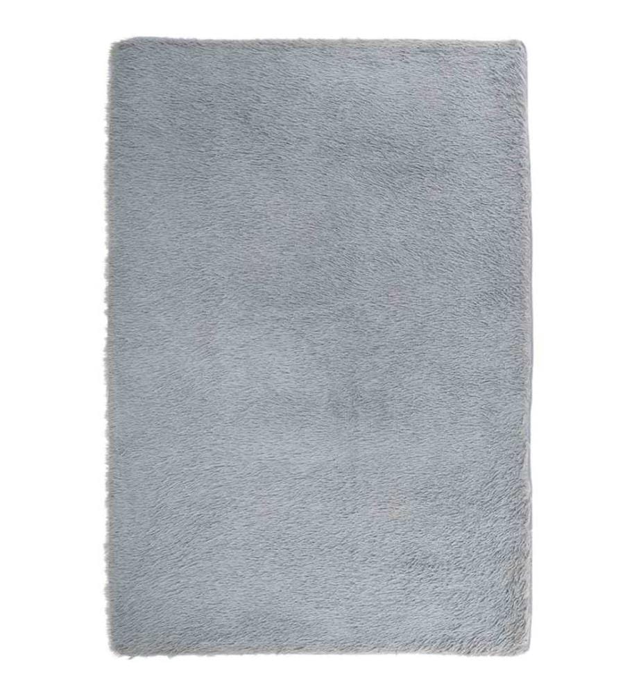 Tapis shaggy à poils longs NAVARRA gris clair 120x170 cm