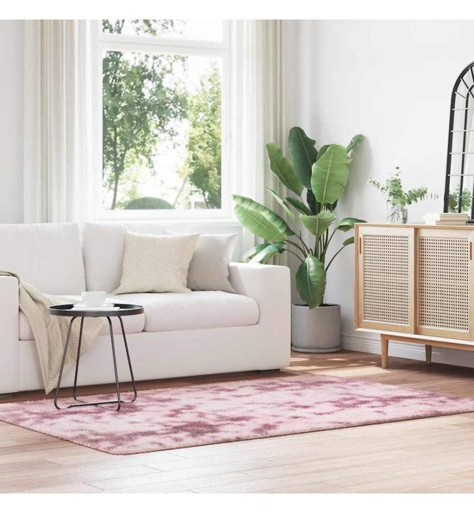 Teppich Shaggy Hochflor NAVARRA Altrosa 130x200 cm Polyester