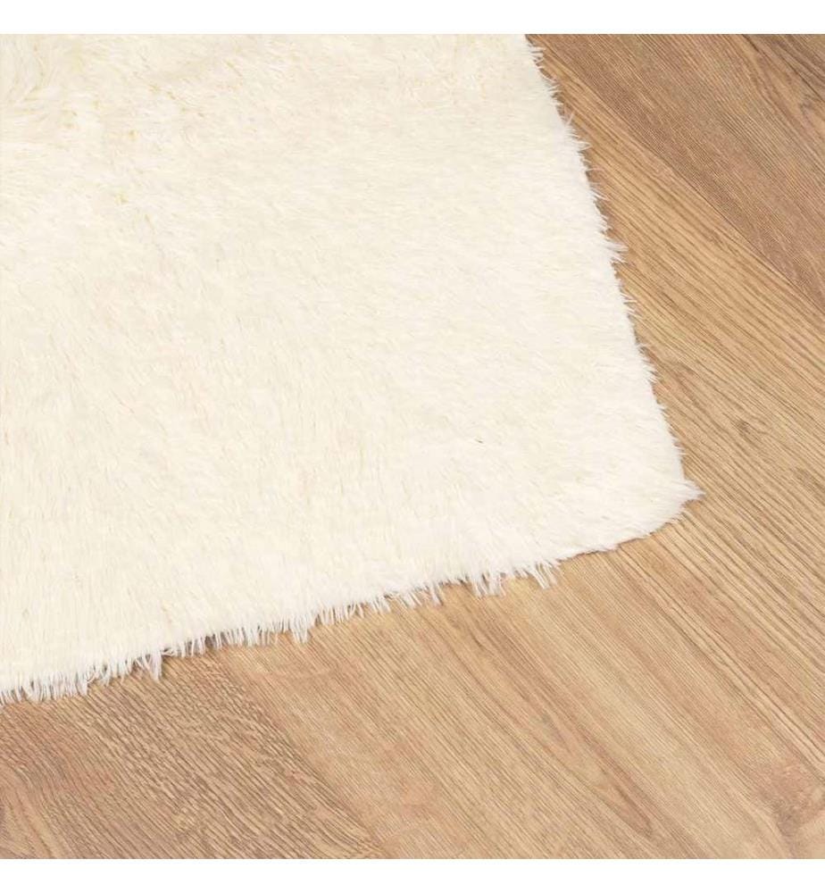 Teppich Shaggy Hochflor NAVARRA Creme 160x230 cm Polyester