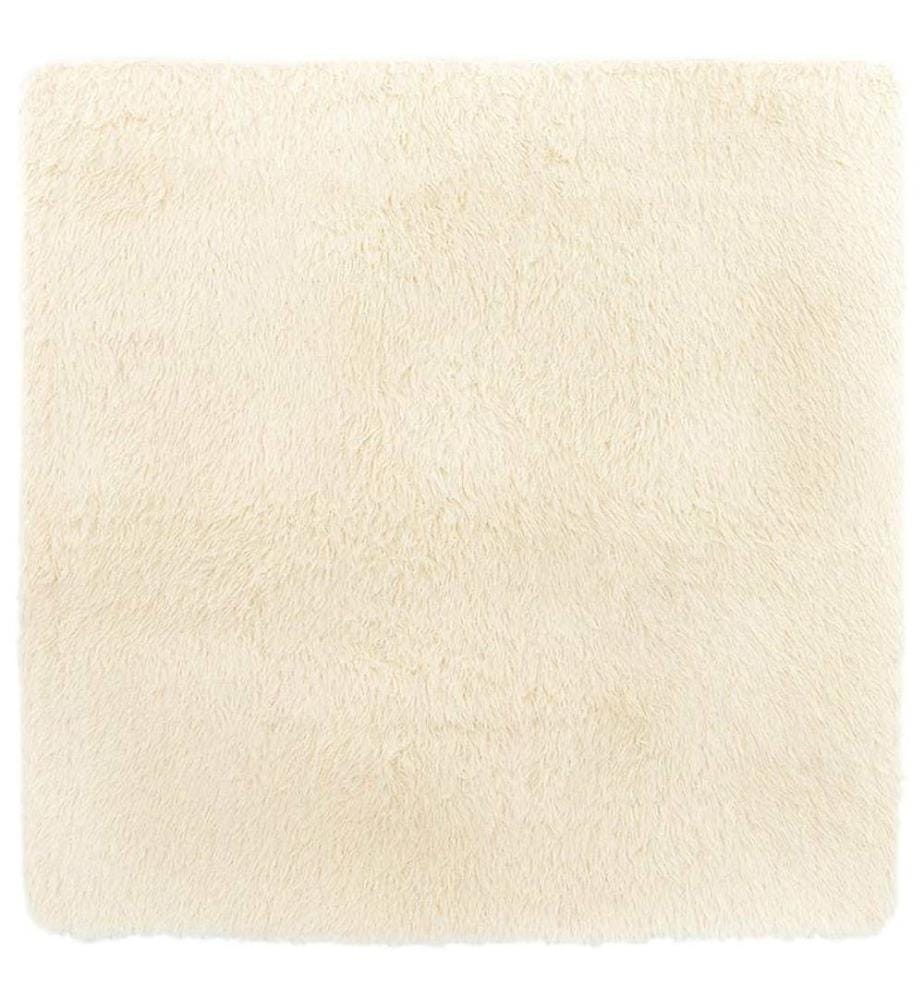Teppich Shaggy Hochflor NAVARRA Creme 200x200 cm Polyester