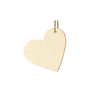 PARTYDECO - Marque-place de table Coeur 6 x 5 cm, 10 pièces, brun