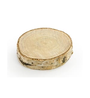 PARTYDECO - Tischkarte Holzscheibe Ø 4.5-6.5 cm, H: 1 cm, 6 Stück, braun