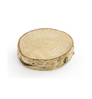 PARTYDECO - Tischkarte Holzscheibe Ø 4.5-6.5 cm H: 1 cm, 20 Stück, Braun