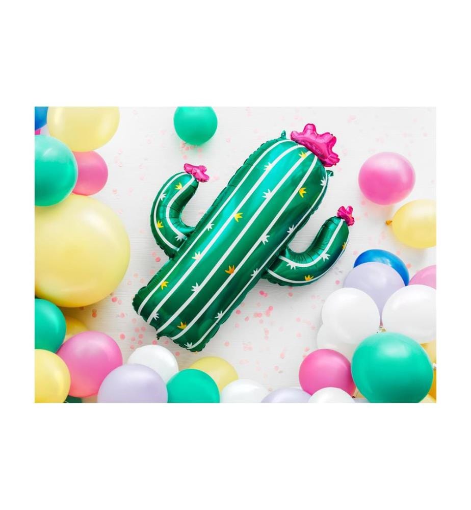 PARTYDECO - Folienballon Cactus Grün