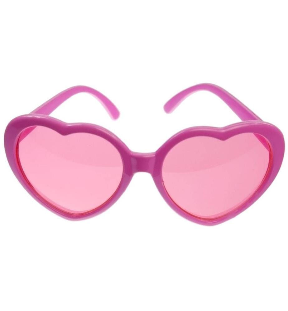 PARTYDECO - Partybrille Herz 14 x 6 x 13 cm, Rosa