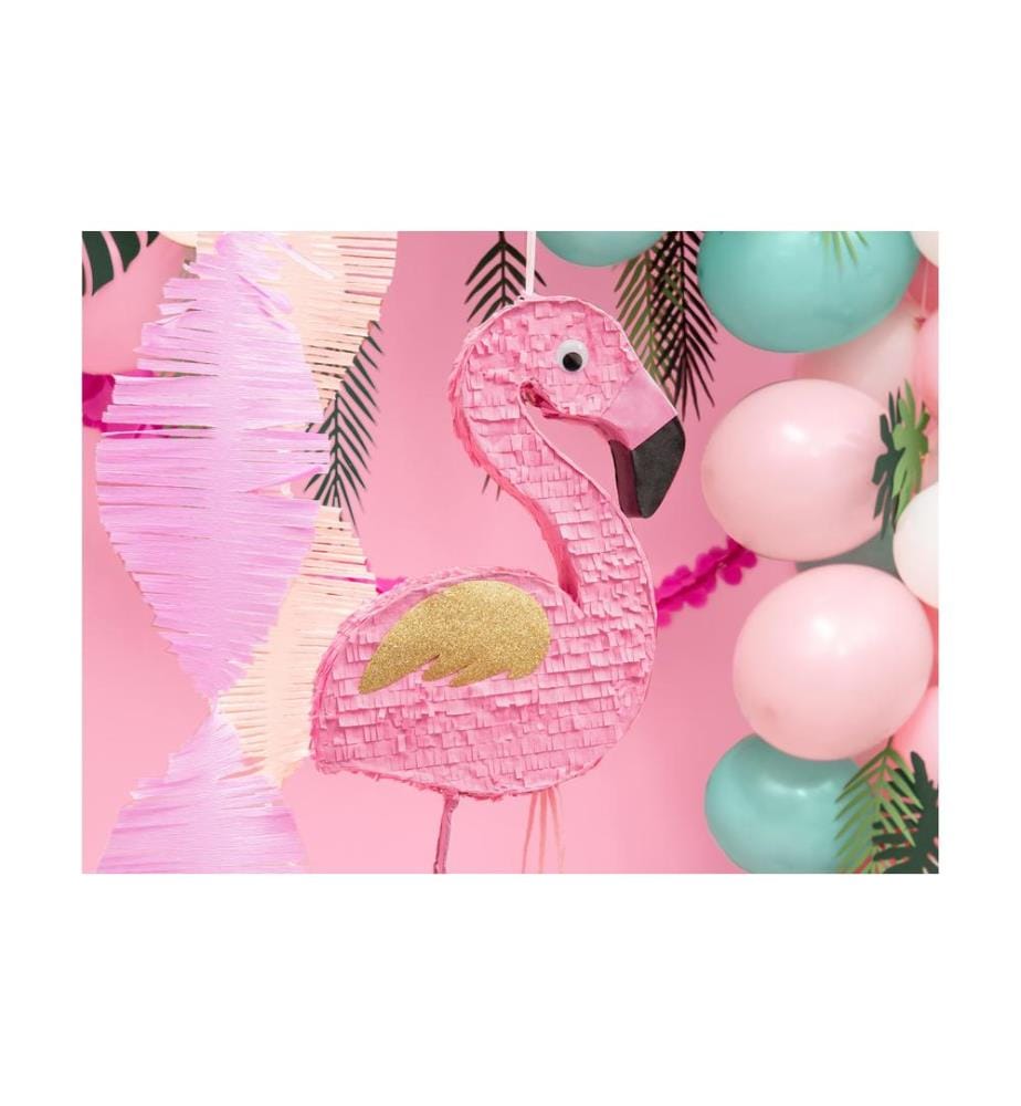 PARTYDECO - Pinata Flamingo, 25 x 55 x 8 cm, Pink, 1 Stück