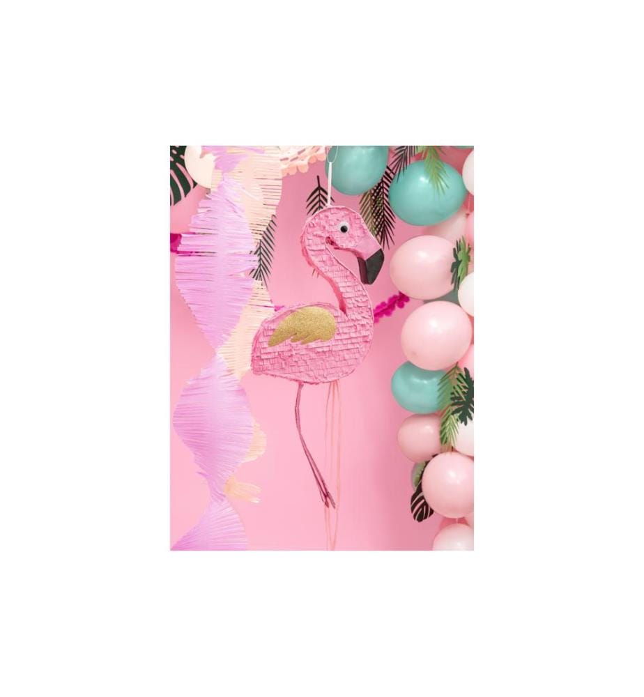 PARTYDECO - Pinata Flamingo, 25 x 55 x 8 cm, Pink, 1 Stück