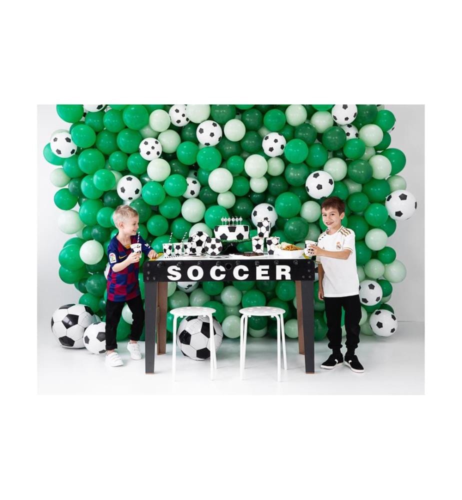 PARTYDECO - Einladungskarte Fussball 19 x 9 cm, 6 Stück