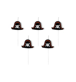 PARTYDECO - Bougie Pirates 5 Pièce/s