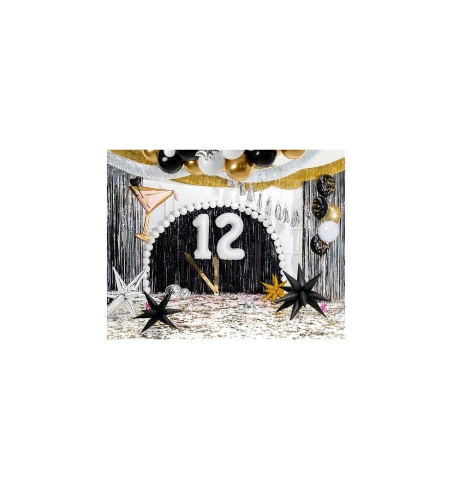 PARTYDECO - Folienballon Martiniglas 126 x 93 cm, Gold