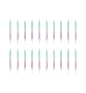 PARTYDECO - Bougie Ombre 20 Pièce/s