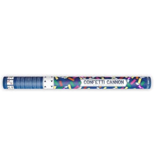 PARTYDECO - Streudeko Konfettikanone Streifen Mehrfarbig, 60 cm