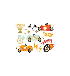 PARTYDECO - Tattoo Set Auto 11 Motive