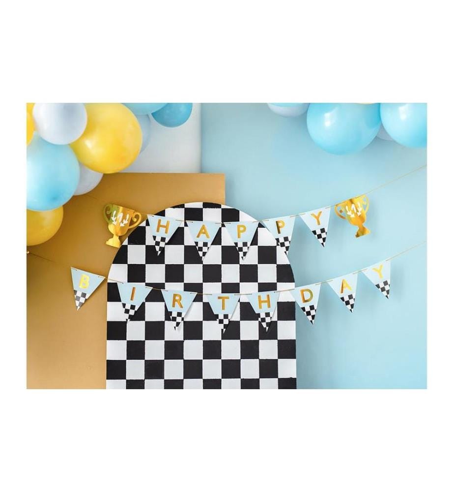 PARTYDECO - Girlande Auto 2.5 m