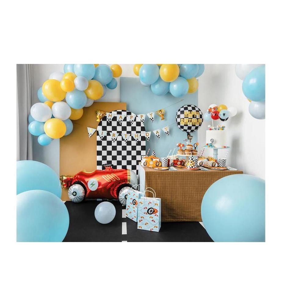 PARTYDECO - Partyhüte Auto 16 cm, 6 Stück