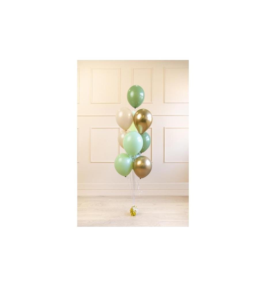 PARTYDECO - Luftballon Set, Grüntöne,10 Stück