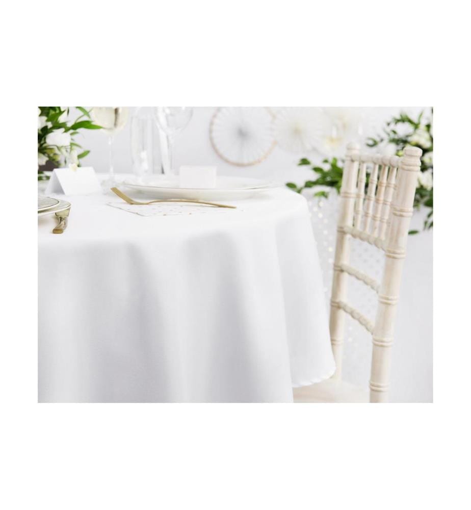 PARTYDECO - Nappe D 300 cm, Blanc