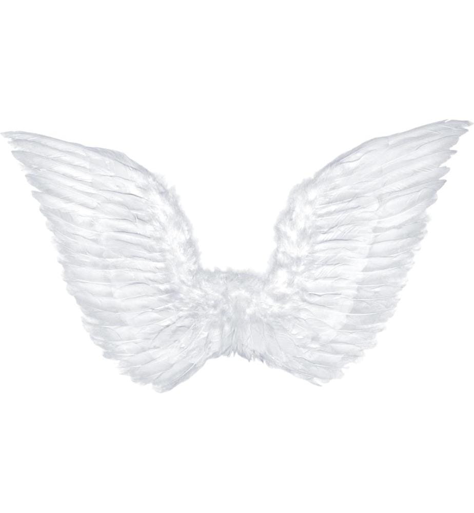 PARTYDECO - Partyaccessoire Engelsflügel 75 x 45 cm, Weiss