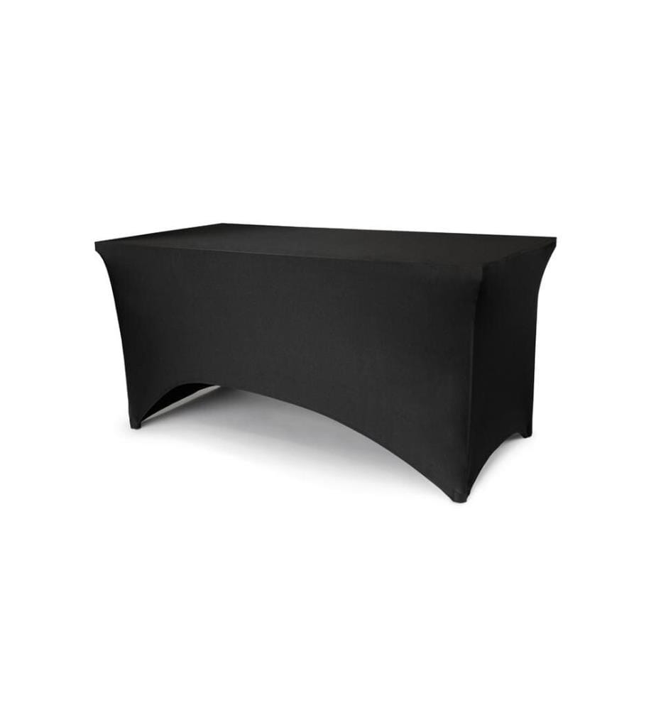 PARTYDECO - Housse de table de banquet, 183 x 76 x 74 cm, noir