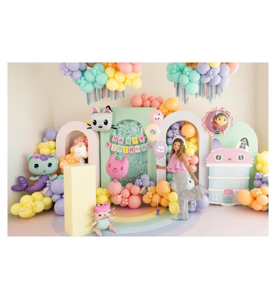 PARTYDECO - Girlande Gabbys Dollhouse Happy Birthday, 1.8 m
