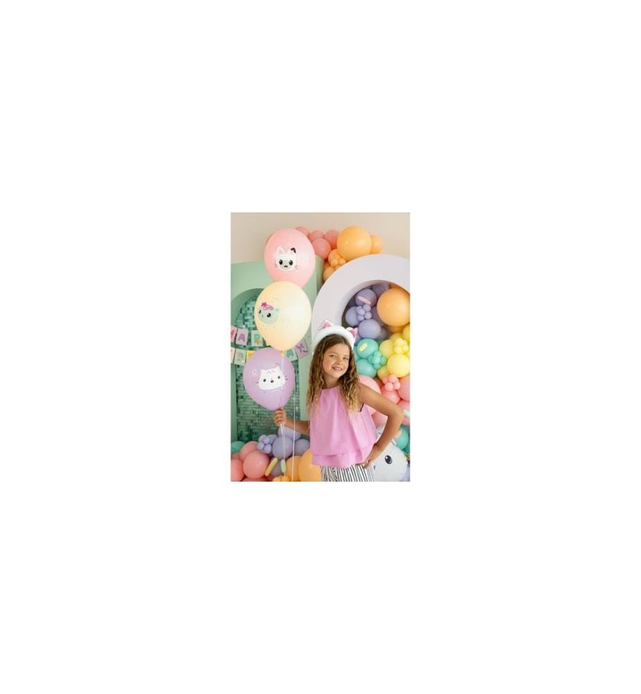 PARTYDECO - Luftballon Gabbys Dollhouse 6 Stück