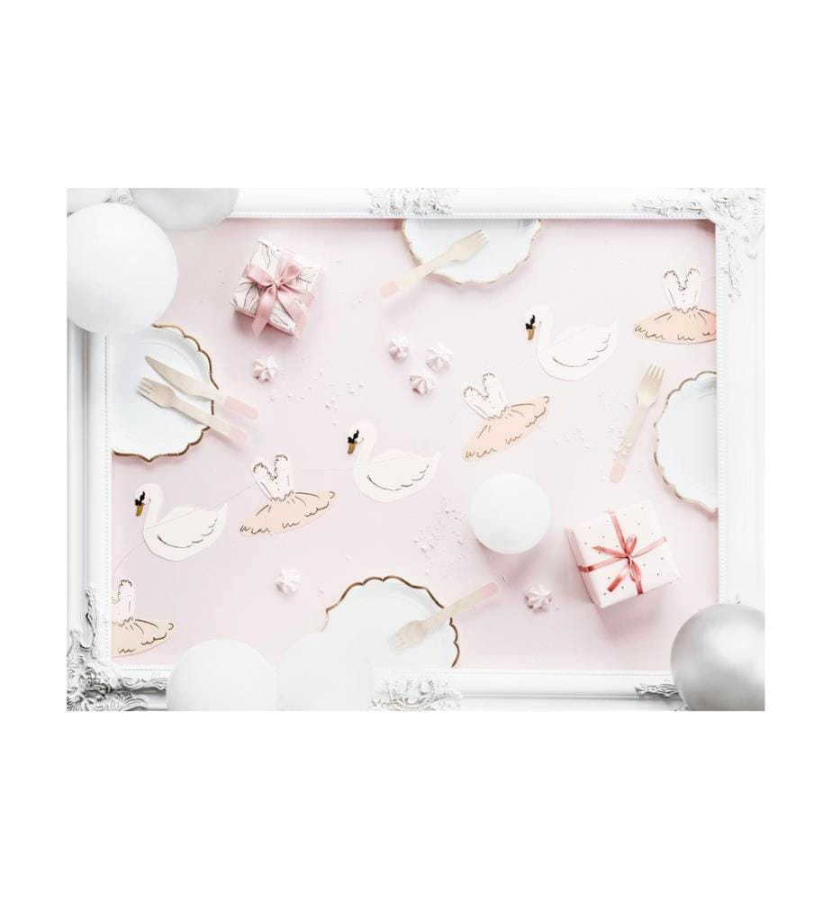 PARTYDECO - Sets de couverts jetables Bois 1 Pièce/s Rose pâle