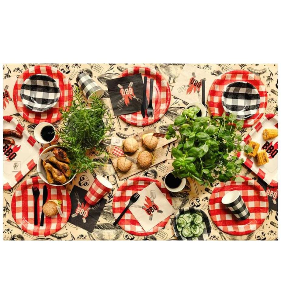 PARTYDECO - Serviettes en papier Barbecue BBQ 33 cm x 33 cm
