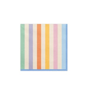 PARTYDECO - Serviettes en papier Bandes 33 cm x 33 cm