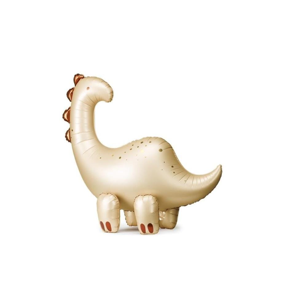 PARTYDECO - Ballon en aluminium Brontosaure, Beige, 91 x 85 cm, 1 pièce