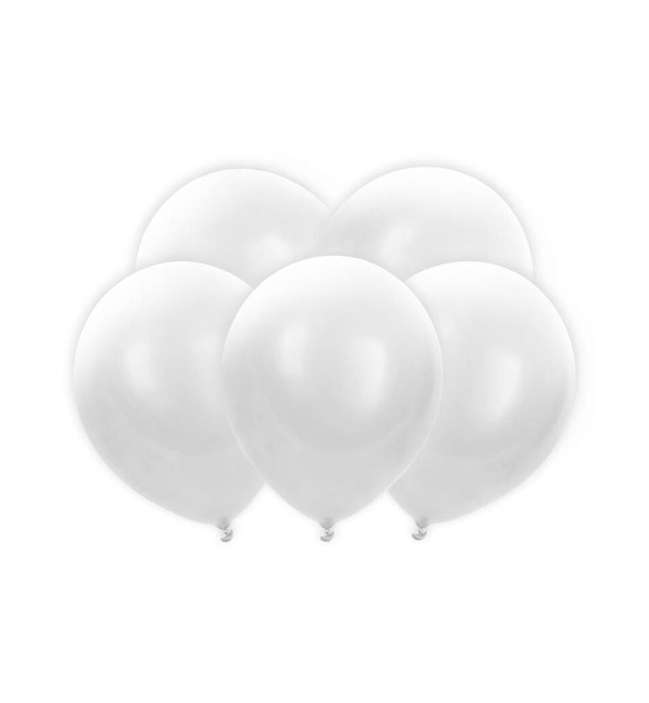 PARTYDECO - Luftballon LED Weiss, 30 cm