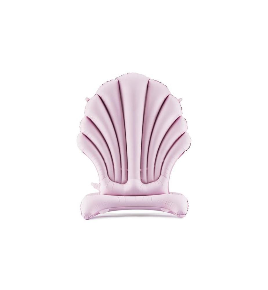 PARTYDECO - Ballon en aluminium Coquillage, Violet, 47 x 98 cm, 1 pièce