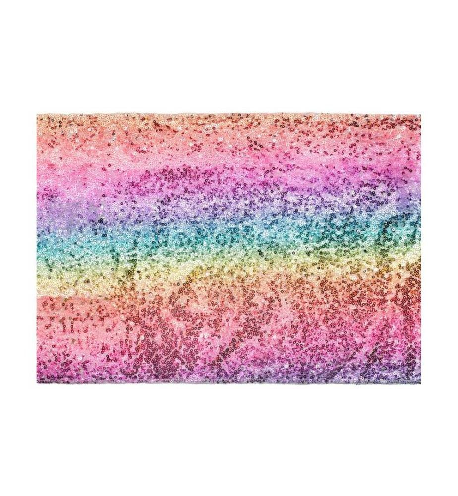 PARTYDECO - Chemin de table Paillettes 30 x 500 cm, en couleur, 1 pièce