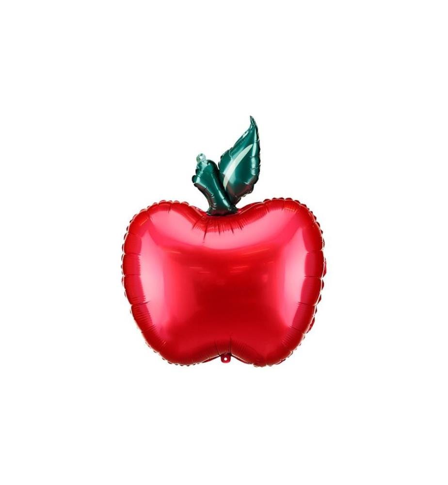 PARTYDECO - Folienballon Apfel, Rot, 45 x 57 cm, 1 Stück