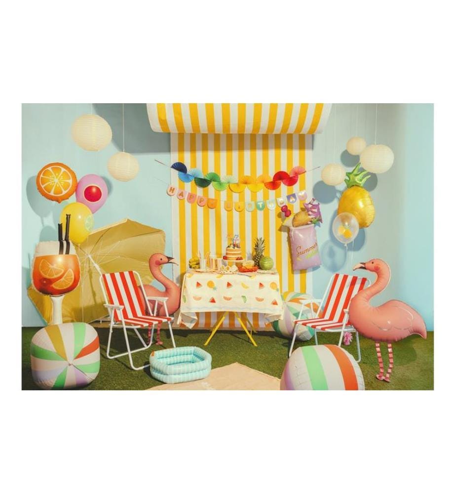 PARTYDECO - Ballon Früchte 6 Stk Mehrfarbig
