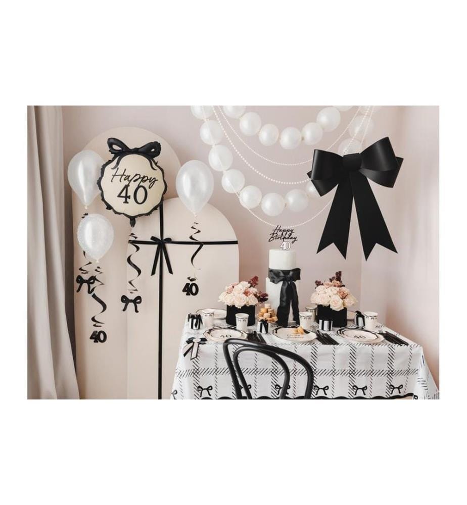 PARTYDECO - Perlenkette, 1.2 x 500 cm, Weiss