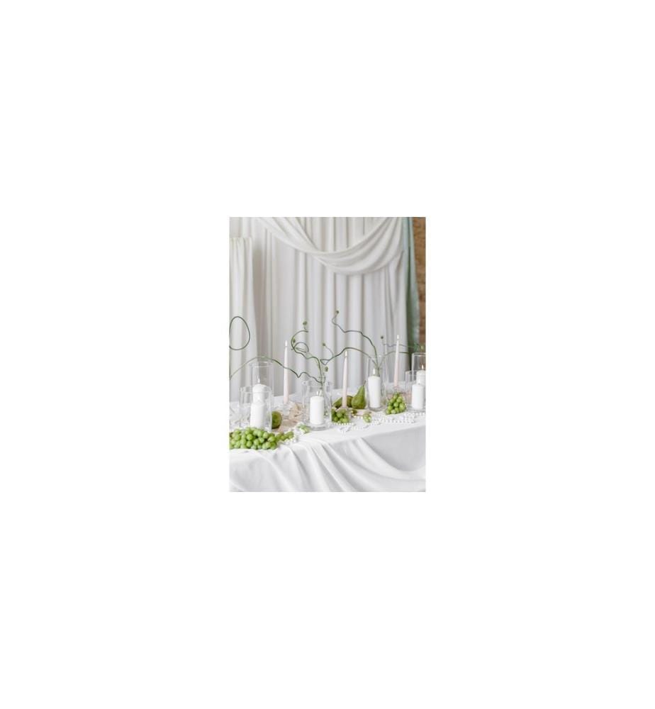 PARTYDECO - Perlenkette, 1.2 x 500 cm, Weiss