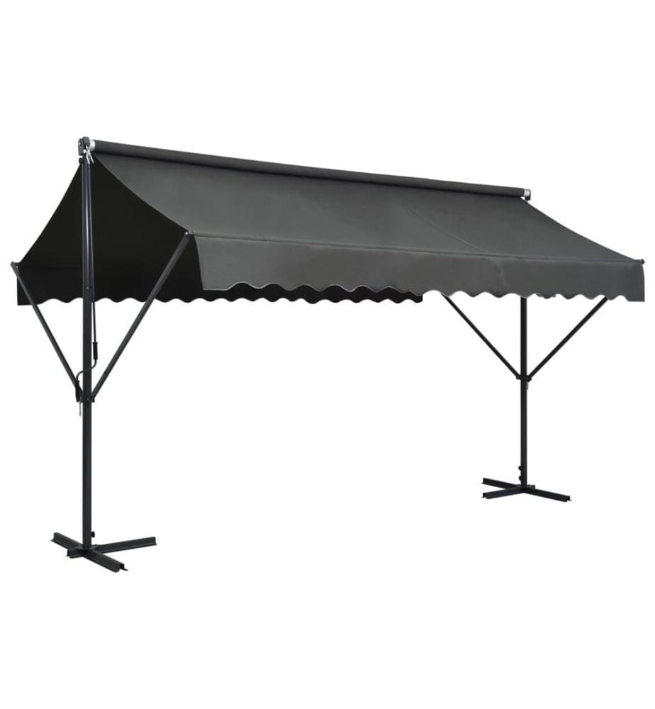 Freistehende Markise 400x300 cm Anthrazit