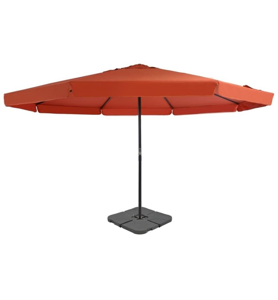 Sonnenschirm mit Schirmständer Terrakotta-Rot