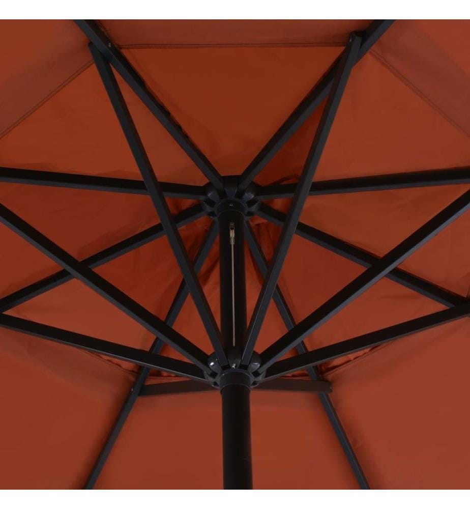 Sonnenschirm mit Schirmständer Terrakotta-Rot