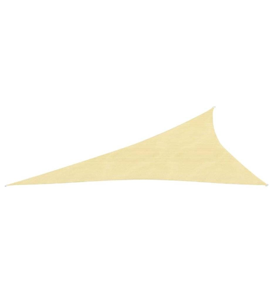 Voile d'ombrage 160 g/m² Beige 3x4x5 m PEHD