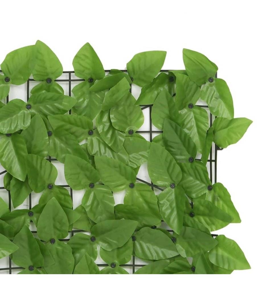 Brise-vue de balcon avec feuilles vert 300x150 cm