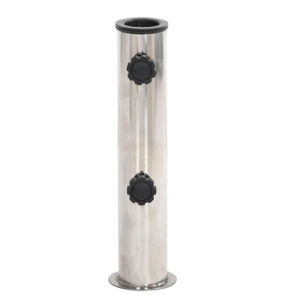 Sonnenschirmständer für Ø38/48 mm Mast Silbern Edelstahl