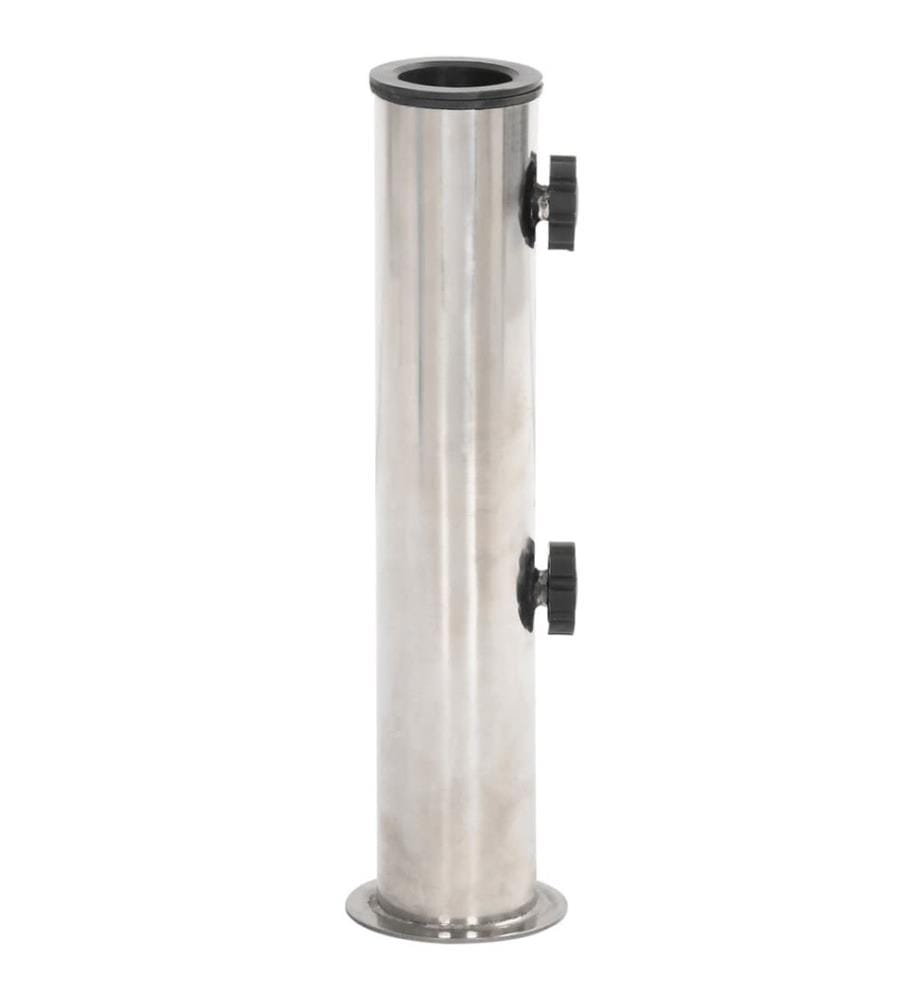 Sonnenschirmständer für Ø38/48 mm Mast Silbern Edelstahl
