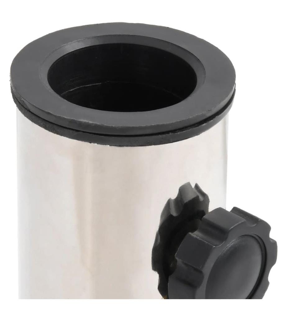 Sonnenschirmständer für Ø38/48 mm Mast Silbern Edelstahl