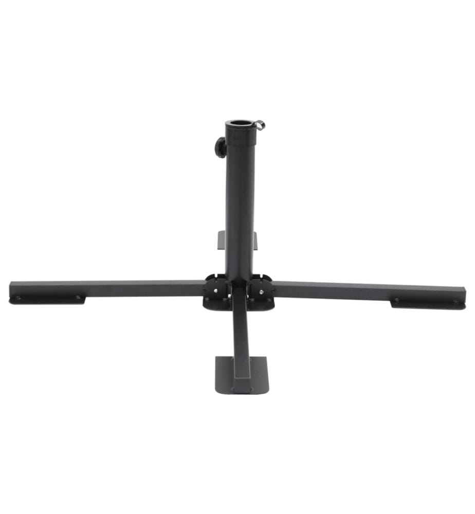 Klappständer für Sonnenschirm Ø38/48 mm Mast Schwarz Stahl